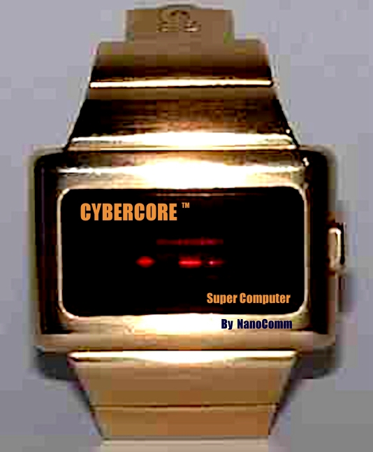 This tiny watch houses the CyberCore Genetica, worlds smallest, fastest and most powerful super nano computer