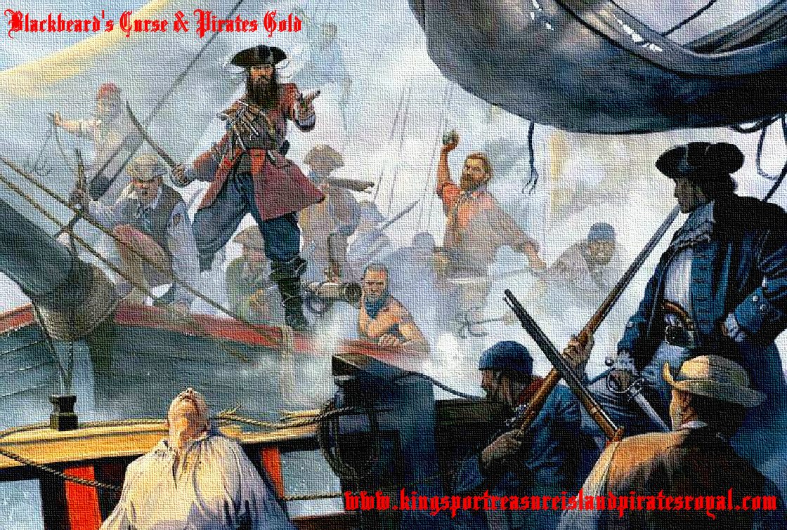 THE BATTLE OF OCRACOKE, PAMLICO SOUND, CAROLINA 1718 - BLACKBEARD VS ROBERT MAYNARD