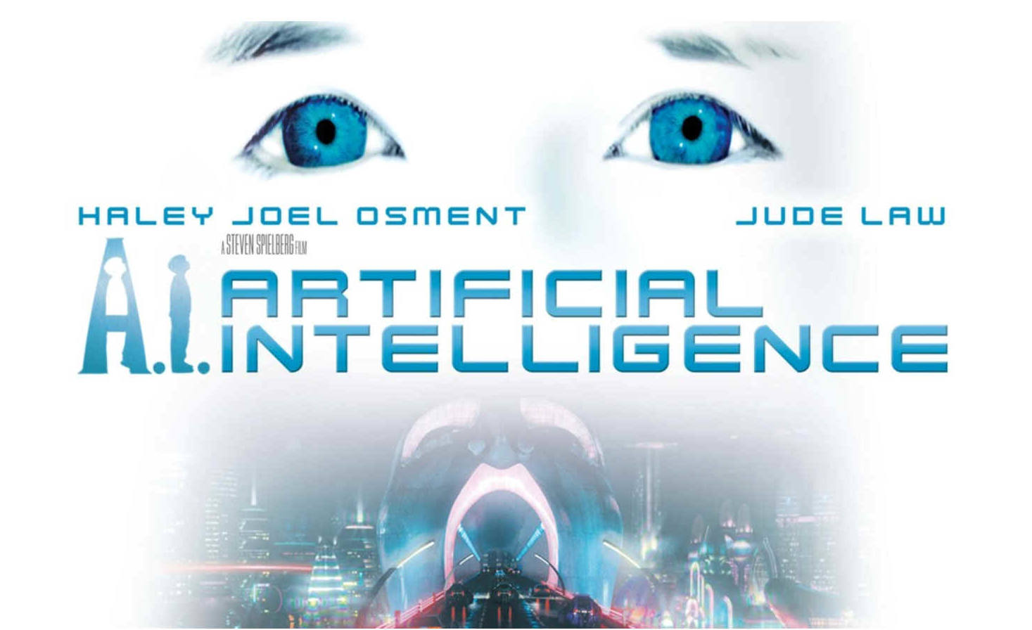 AI Artificial Intelligence, film with Haley Joel Osment and Jude Law, directed by Steven Spielberg