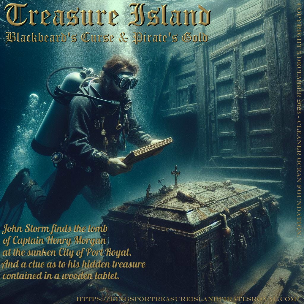 John Storm finds the tomb of Captain Henry Morgan at the sunken city of Port Royal, together with a clue as to his hidden treasure